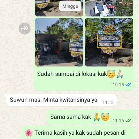 Pengiriman Papan Bunga Duka Kresek