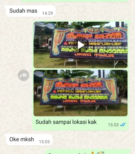 Pengiriman Papan Bunga Kresek